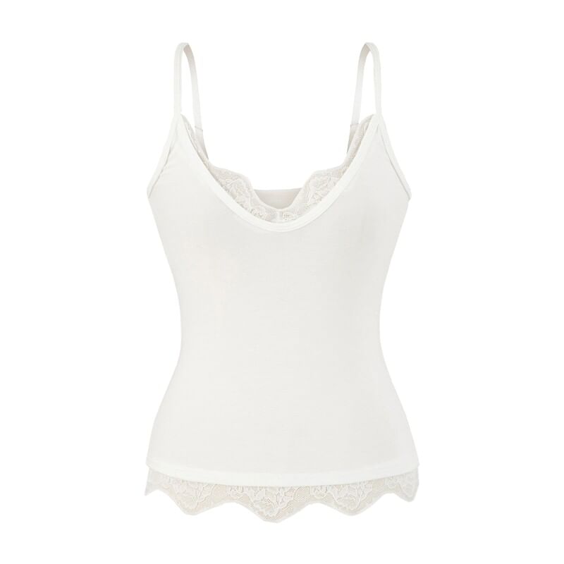 Lace Panel V-Neck Camisole