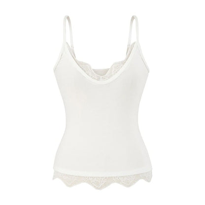 Lace Panel V-Neck Camisole