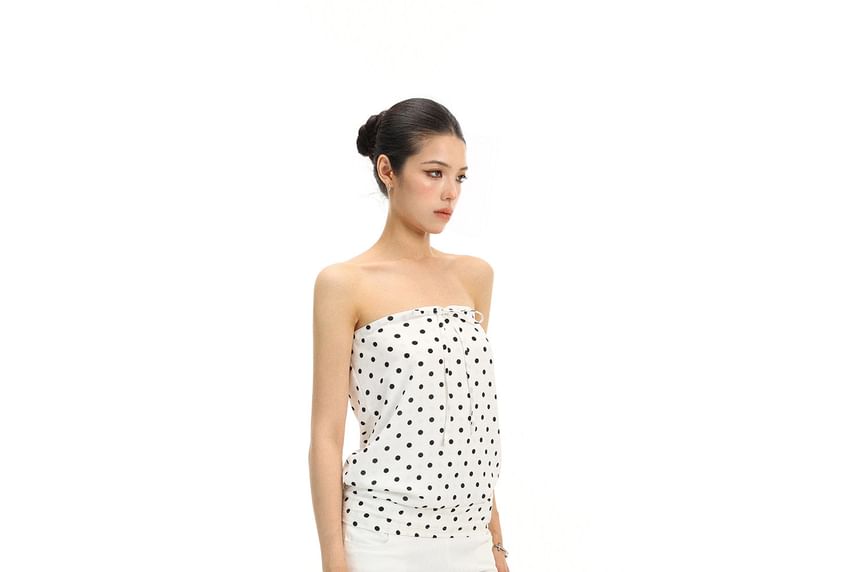 Drawstring Slim Fit Tube Top