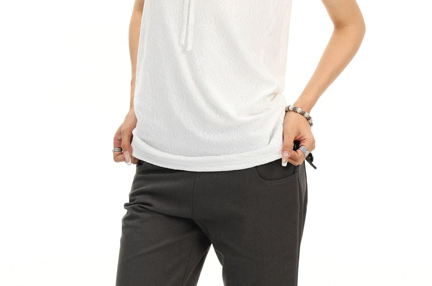 Drawstring Slim Fit Tube Top