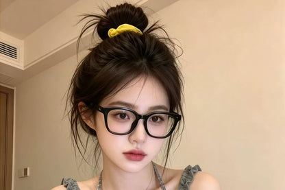 Halter Plaid Bow Mock Two Piece Camisole Top