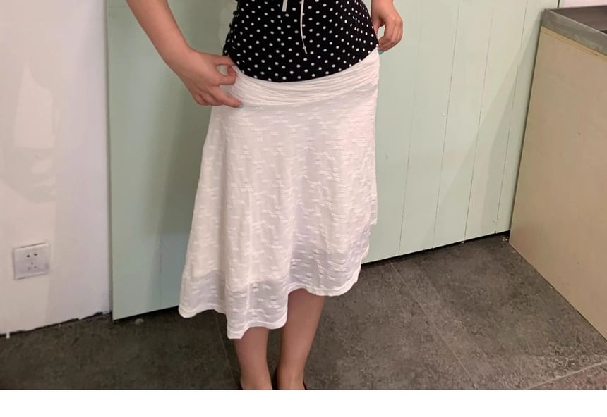 Cap Sleeve Square Neck Dotted Bow Top
