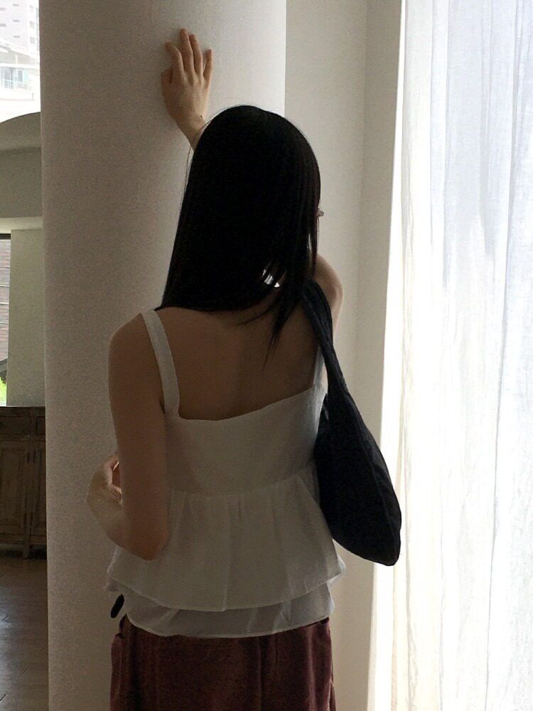 Plain Bow Flowy Camisole Top