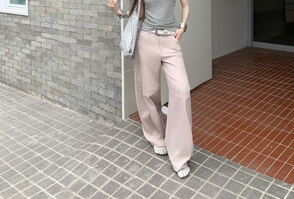 Square Neck Sleeveless Crop Top
