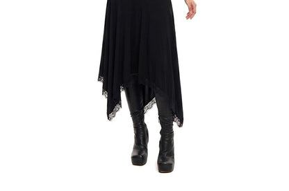 Cap-Sleeve Queen Anne Neckline Plain Crop Top