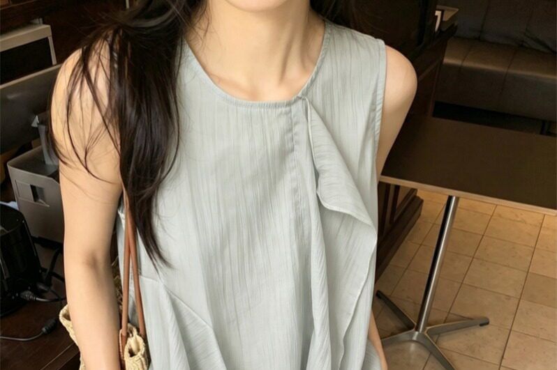Plain Asymmetrical Camisole Top