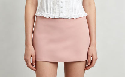 Eyelet Lace Ruffle-Trim Cap-Sleeve V-Neck Fitted Blouse