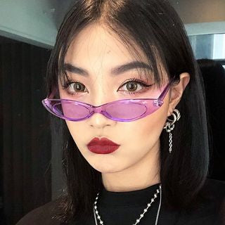 Slim Retro Cat Eye Sunglasses