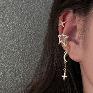 Star Alloy Cuff Earring