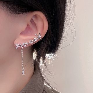 Ear Rhinestone Earring Cuff Drop with