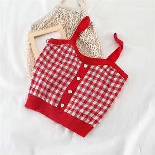 Plaid Cami Top