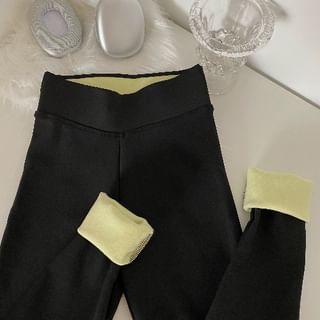 High Waist Plain Leggings