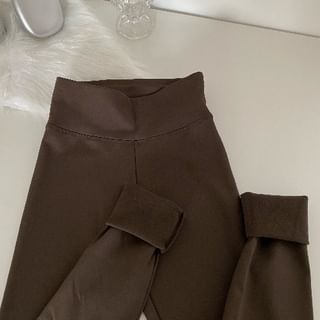 High Waist Plain Leggings