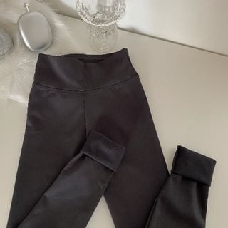 High Waist Plain Leggings