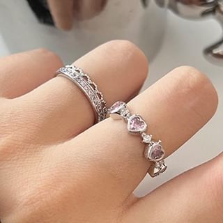 Rhinestone Open Ring