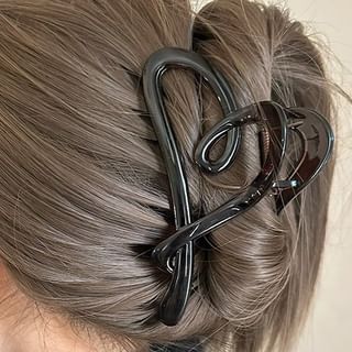 Heart Acrylic Hair Clamp