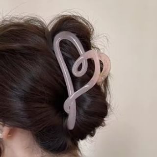 Heart Acrylic Hair Clamp