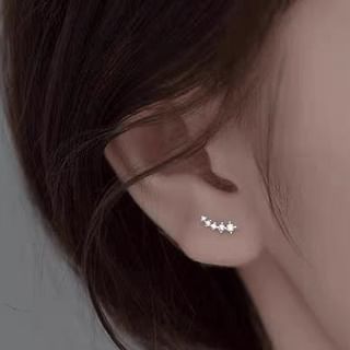 Rhinestone Alloy Crawler Earring