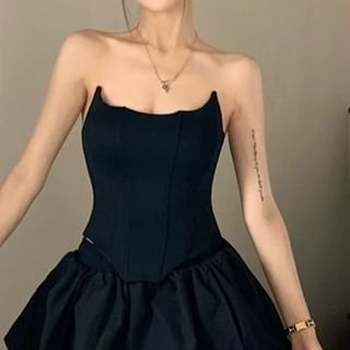 Plain Bustier Top / Plain Skorts