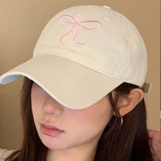 Baseball Bow Cap Embroidered