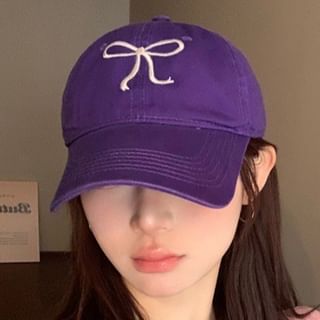 Baseball Bow Cap Embroidered