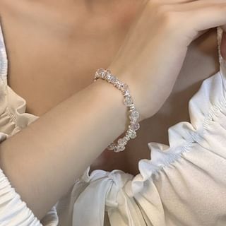 Faux Crystal Alloy Bracelet