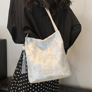 Butterfly Jacquard Bucket Bag