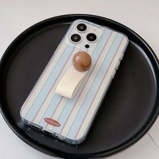 Phone Strap Finger Case Striped