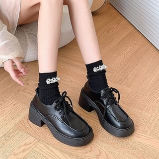 Platform Lace Up Shoes