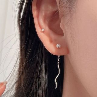 Boucle d'oreille en argent sterling 925