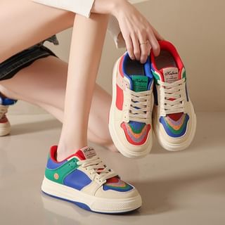 Color Block Platform Sneakers