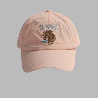 Baseball Embroidered Bear Cap
