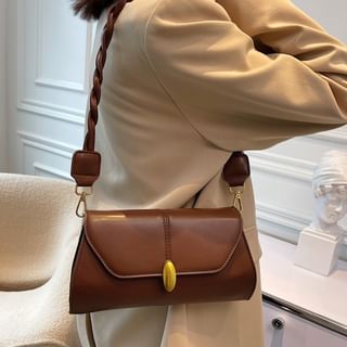 Flap Faux Leather Shoulder Bag