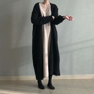 Open-Front Maxi Cardigan