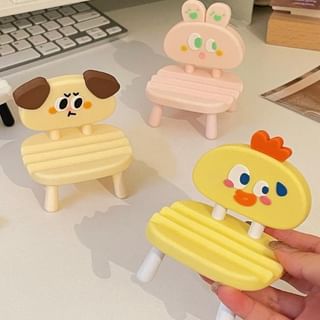 Cartoon Plastic Chair Desktop Phone Stand (Various Designs)