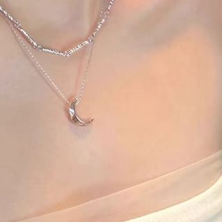 Heart / Moon Pendant Necklace