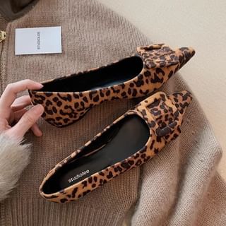 Buckled Pointed Toe Flats