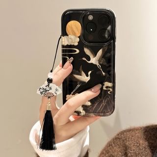 Crane Phone Case / Tassel Charm / Set