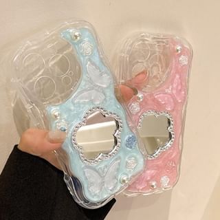 Floral Mirrored Phone Case