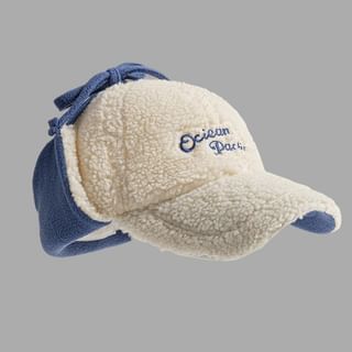Earflap Baseball Embroidered Cap Lettering