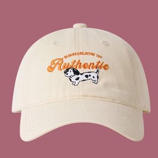 Cap Baseball Dog Embroidered