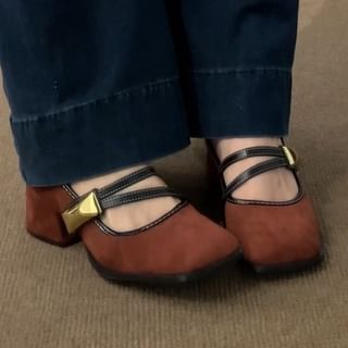 Chunky Heel Mary Jane Shoes