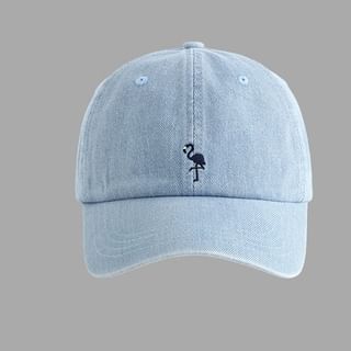 Baseball Flamingo Embroidered Cap