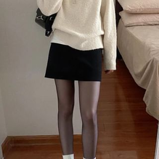Mini A-Line Skirt - High Rise Plain