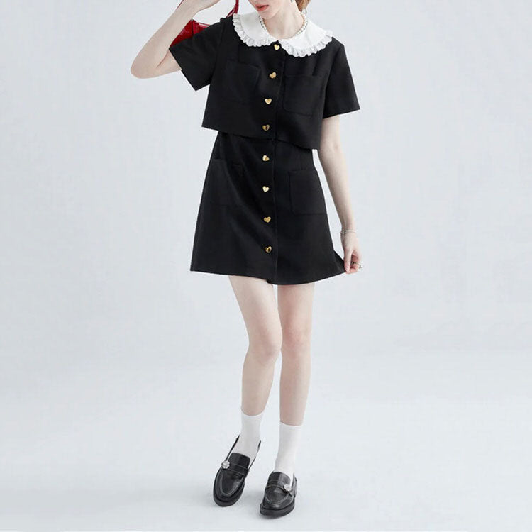 Mini robe noire élégante