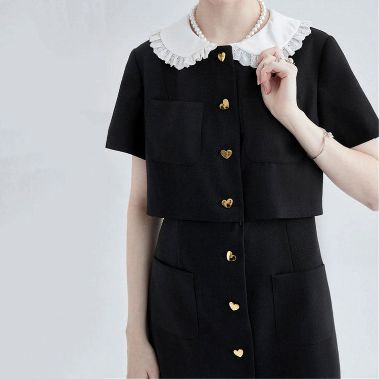 Mini robe noire élégante