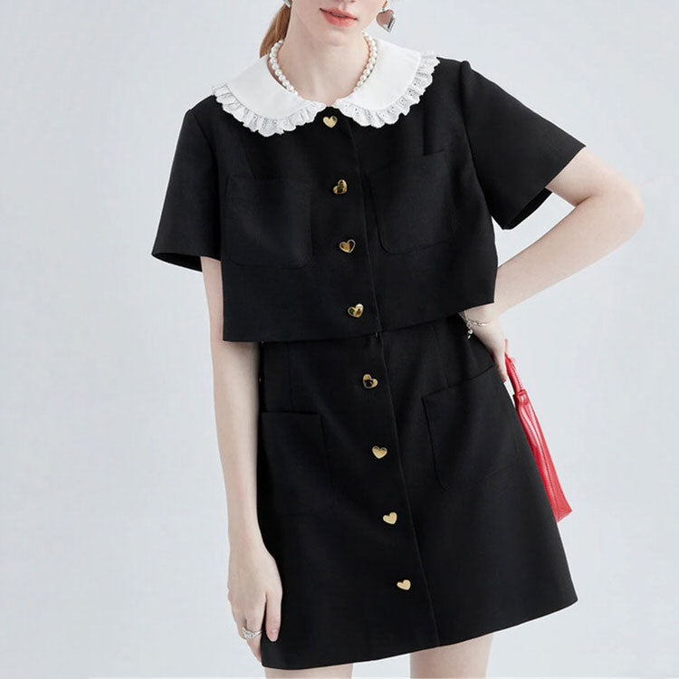 Mini robe noire élégante