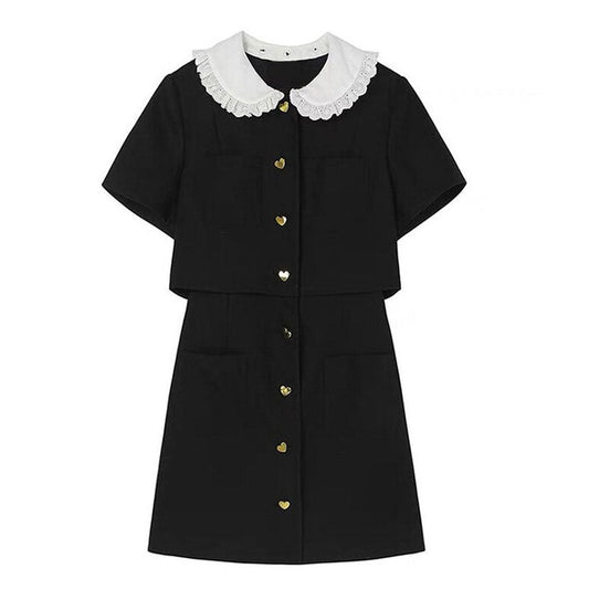 Mini robe noire élégante