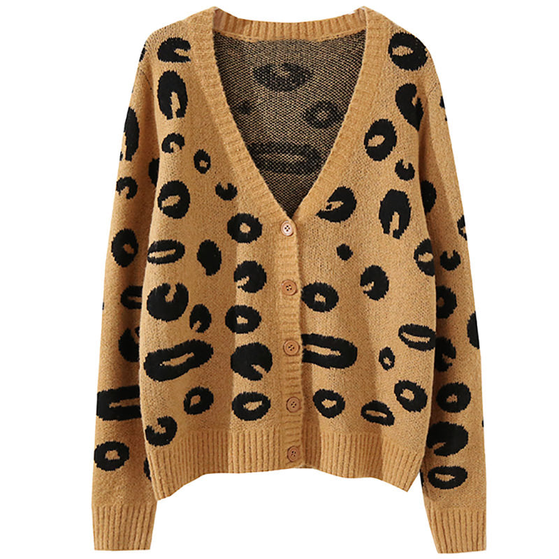 Brown Lips Cardigan