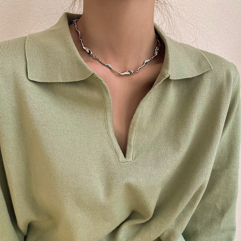 Collier en argent vintage